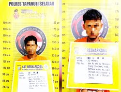 Sembunyikan Ganja di Kandang Ayam, Dua Orang Kurir Narkoba Asal Tapsel Ditangkap