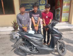 Curi Sepeda Motor Guru, Tiga Pelaku Curanmor ini Diamankan