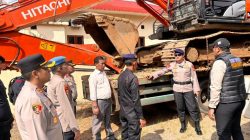 Kunjungi Tapsel, Wakapolda Sumut Ingin Pastikan Kesiapan Personel Pengamanan Barang Bukti Tambang Ilegal