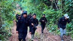 Bersihkan Tambang Ilegal di Madina-Tapsel, Personel Brimob Polda Sumut Jalan Kaki Selama 12 Jam