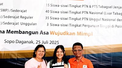 Curhat Olivia Mahasiswa IPB Asal Tapsel: Tanpa Program Beasiswa PT Agincourt Resources,  Saya Ragu Bisa Lanjutkan Kuliah