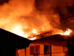 Jelang Sahur, Satu Rumah Warga di Kampung Darek Sidimpuan Terbakar