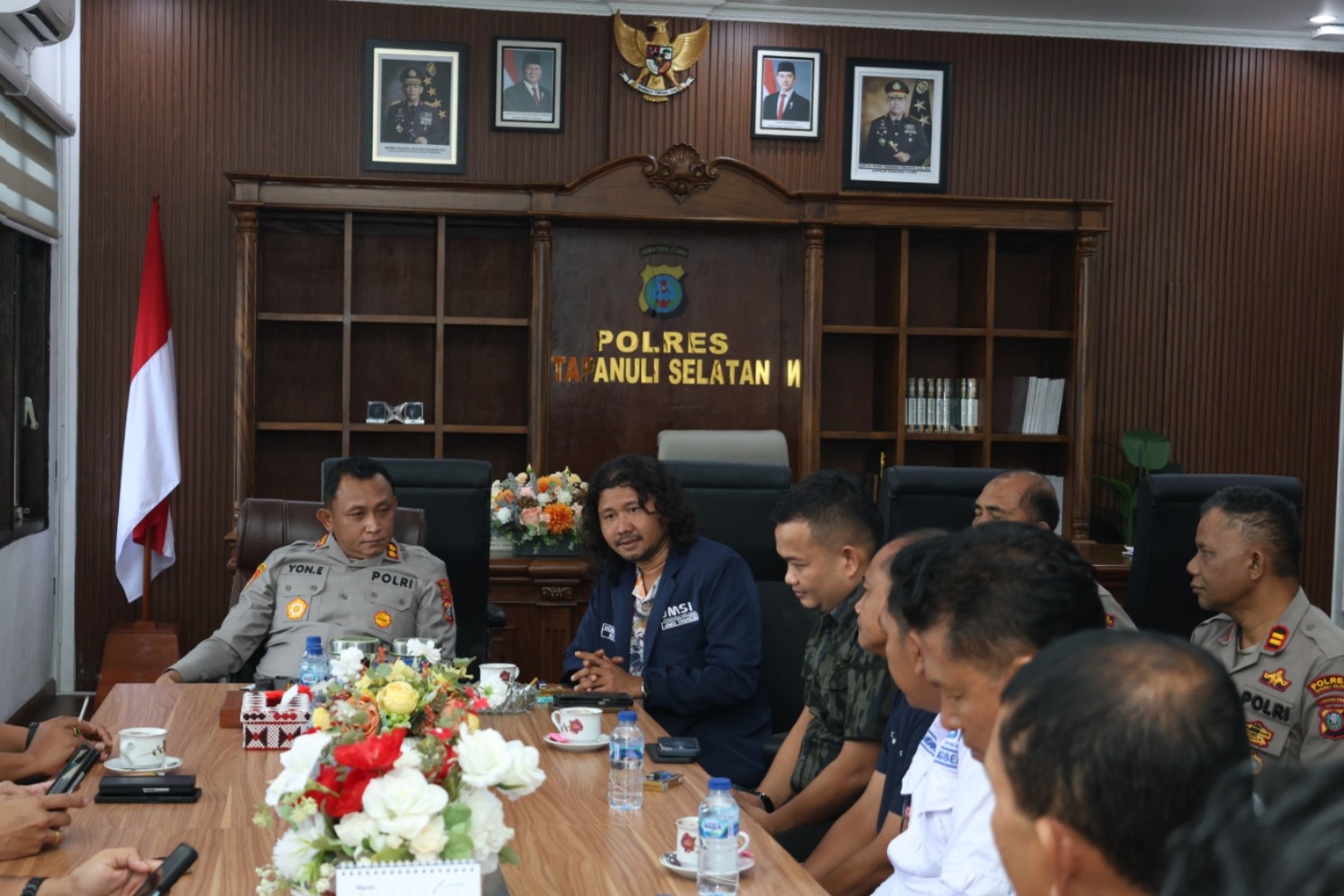 Kapolres Tapsel audiensi JMSI