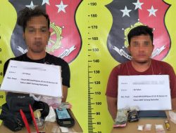Sembunyikan Puluhan Paket Sabu di Rumput, Dua Pria di Portibi Paluta Diciduk Polisi