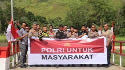 Bakti sosial Polres Tapanuli Selatan perbaikan jembatan