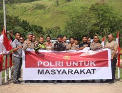 Polres Tapsel Kembali Perbaiki Jembatan di Angkola Timur, Akses Warga Kembali Lancar