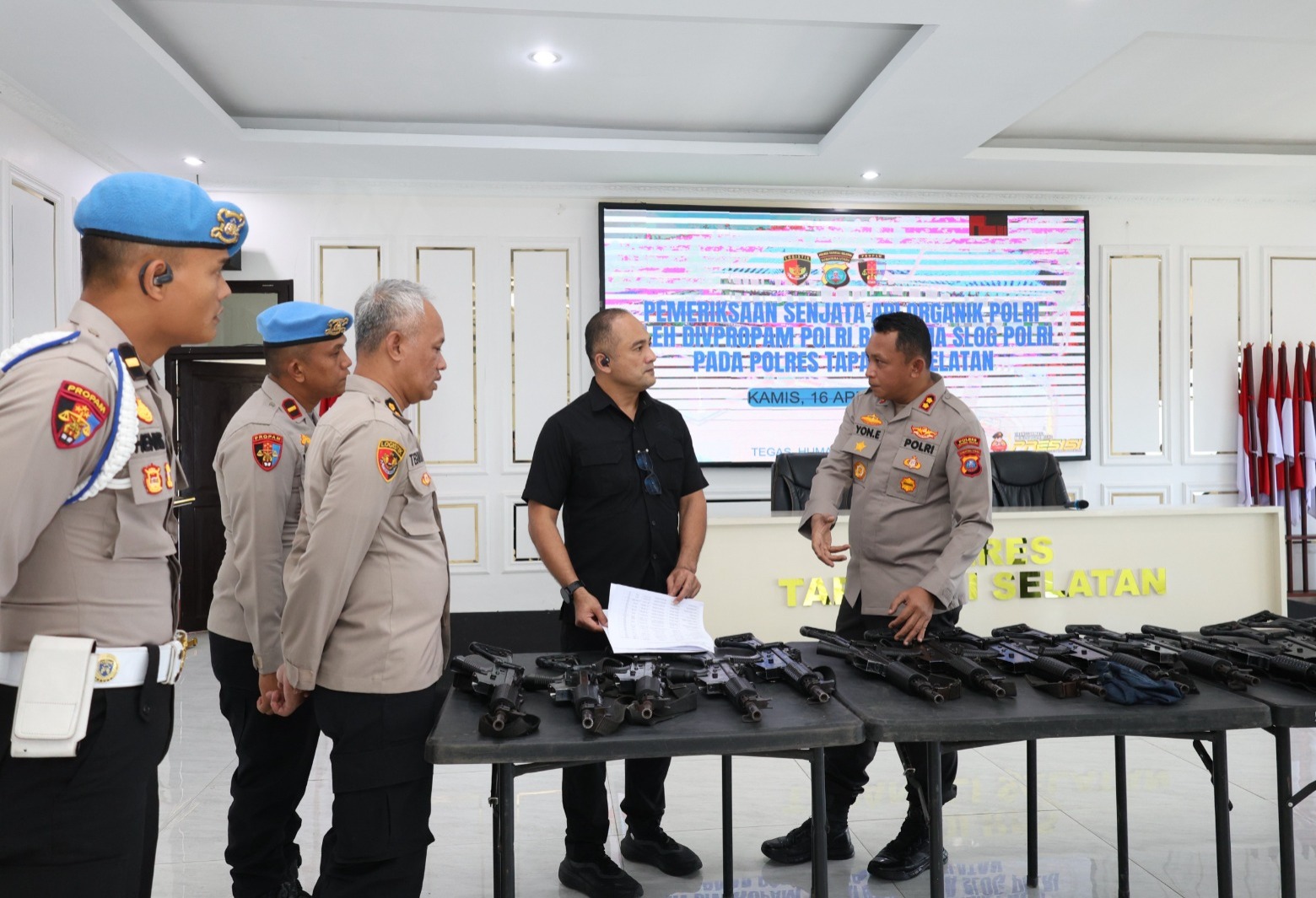Sidak senpi Polres Tapanuli Selatan