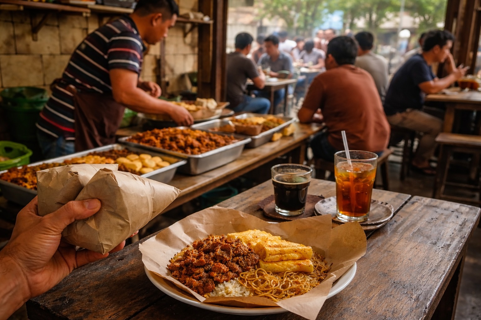 nasi bungkus dan perubahan gaya hidup