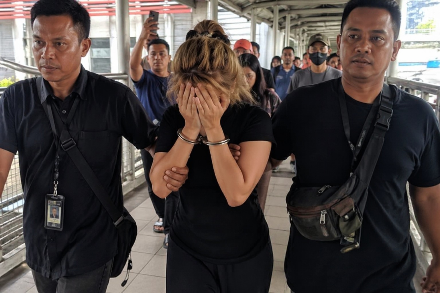 Wanita diarak di Stasiun Tanah Abang usai mencopet iPhone