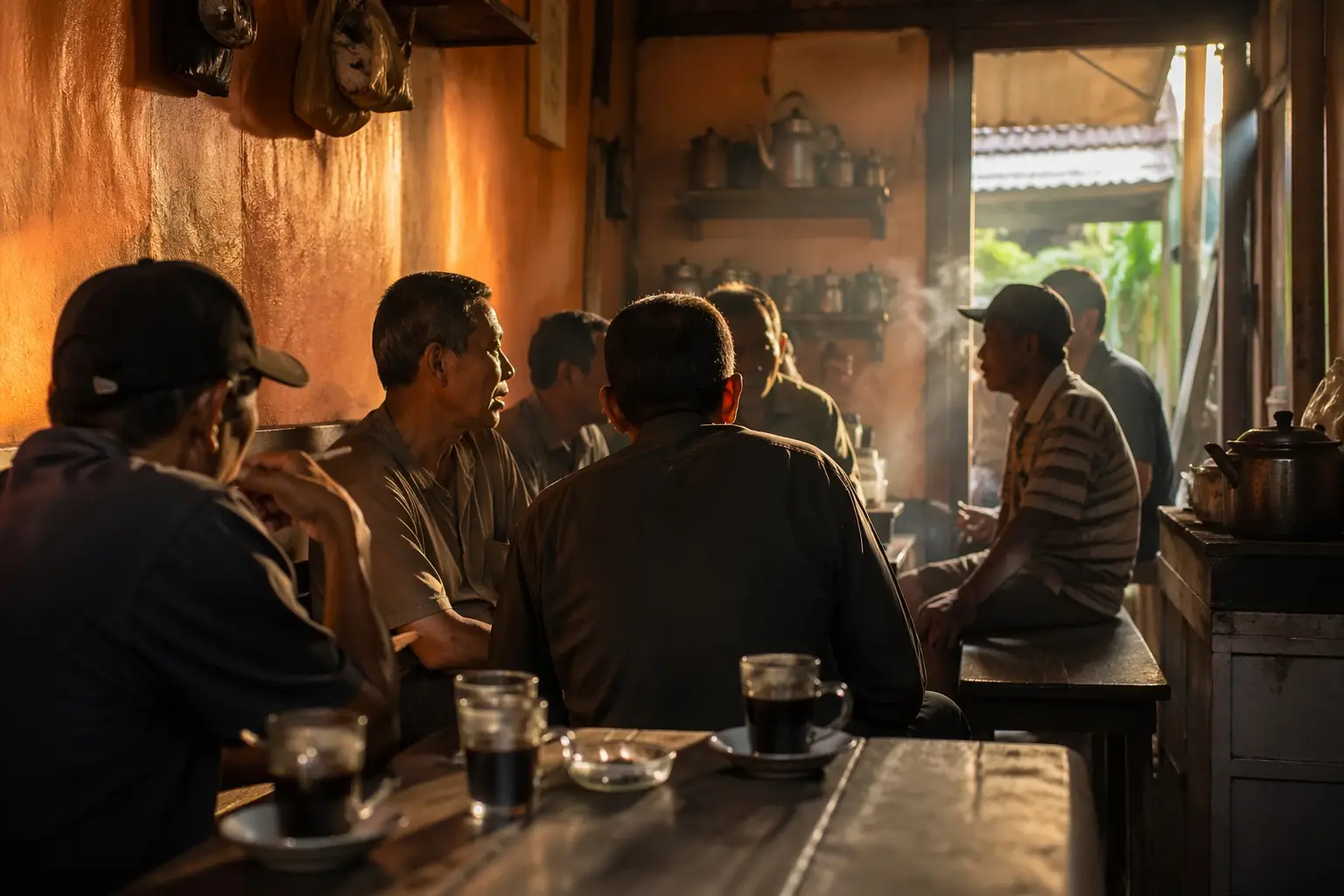 warung kopi sebagai pusat informasi