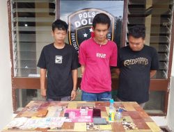 Pakai  Sabu-sabu di Kebun,  Tiga Orang Warga Dolok  Sigompulon Paluta Ditangkap