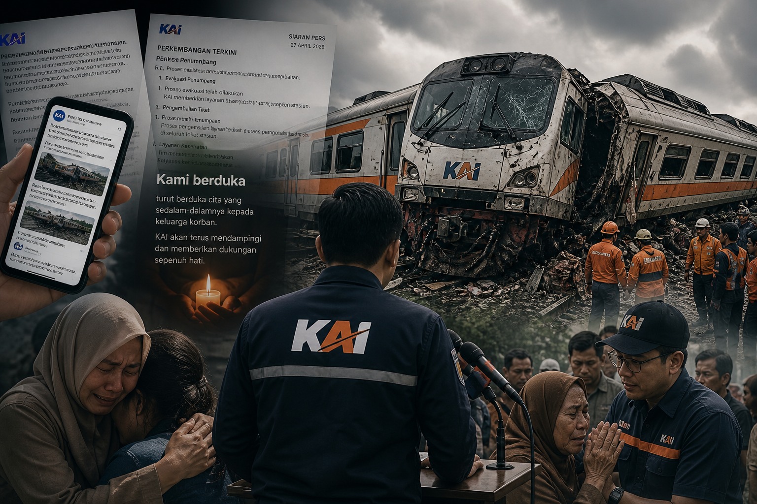 Strategi rilis berita tragedi tabrakan kereta api