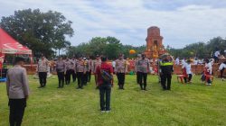 Beri Rasa Aman, Polres Tapsel Kawal Ratusan Umat Buddha Rayakan Waisak di Candi Bahal