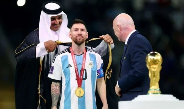 Messi terima rosario usai Argentina kalahkan Cape Verde