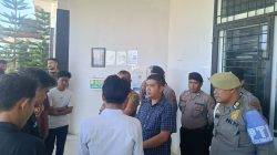 IPDA Ansor Harahap kawal aksi AMP Tabagsel