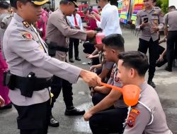 Kapolres Padangsidimpuan Pimpin Kenaikan Pangkat 22 Personel, ini Daftarnya