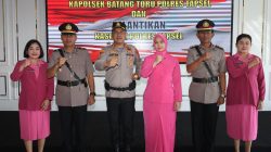Kapolres Tapsel AKBP Anton Santoso memimpin sertijab