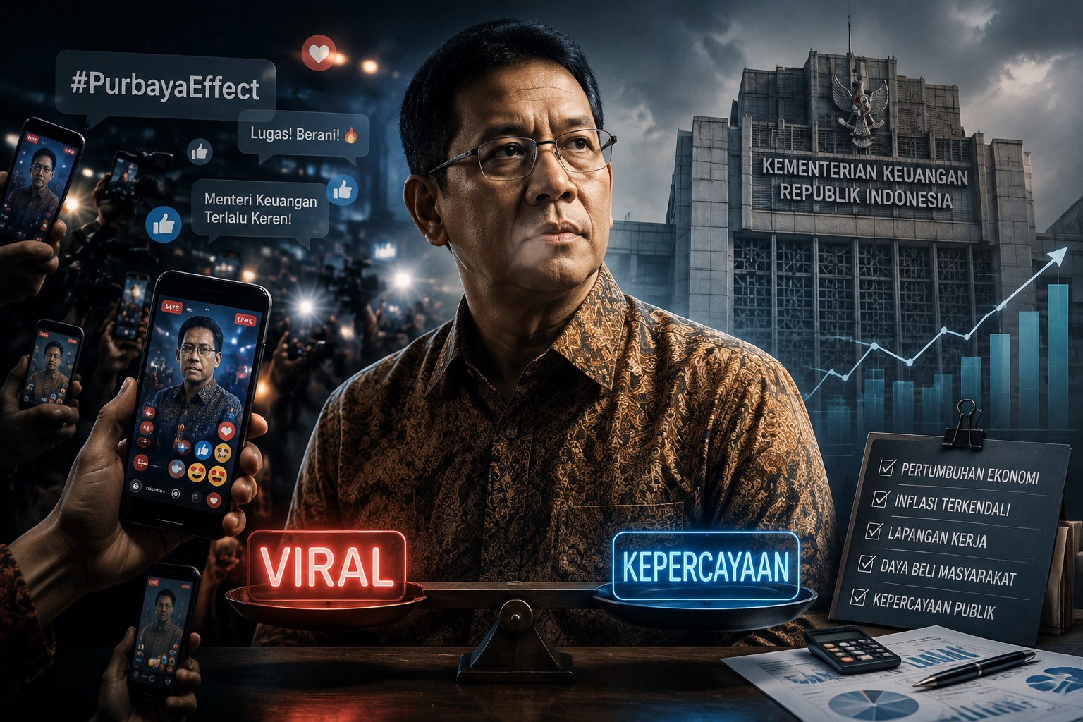 Purbaya Effect: Viral Bukan Berarti Berhasil, Kepercayaan Publik Jadi Ujian