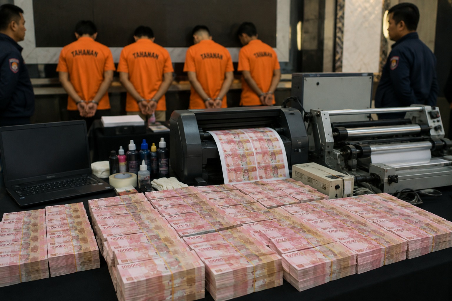 uang palsu Rp36 miliar