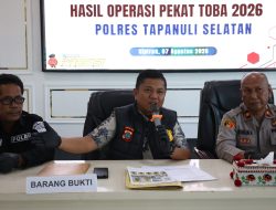 Bukti Komitmen Berantas Kejahatan, Kasat Reskrim Polres Tapsel Ungkap 11 Perkara dalam 28 Hari