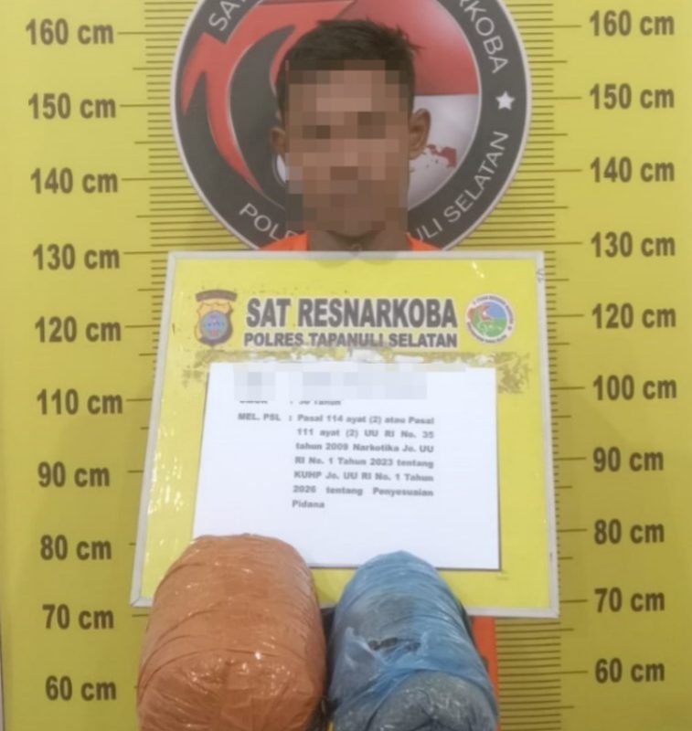 dua bal ganja di Batang Angkola
