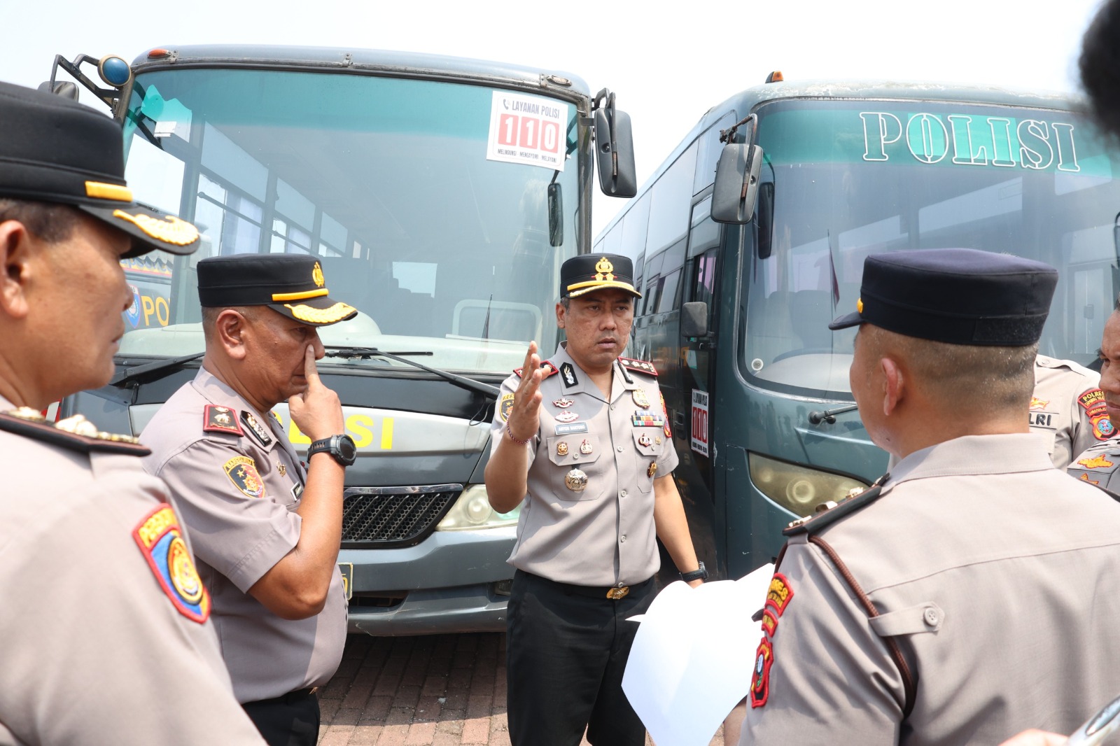 Kapolres Tapsel cek kendaraan dinas