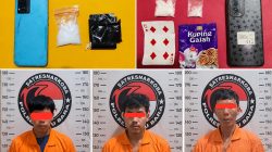 Polisi Batu Bara Amankan Tiga Tersangka Kasus Sabu